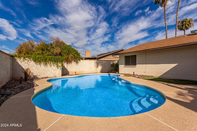 view of pool with a patio