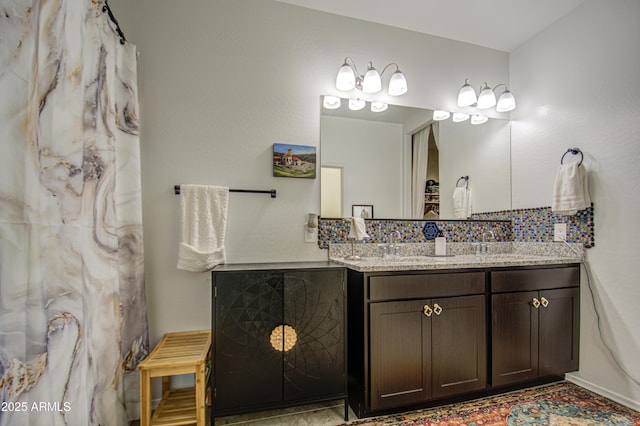 full bathroom with vanity