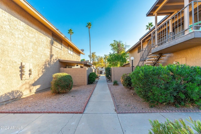 surrounding community featuring fence