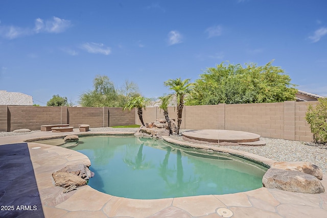 2408 W Saint Kateri Dr, Phoenix, AZ 85041 - view of pool featuring a fenced in pool and a fenced backyard