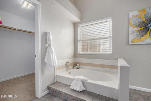 bathroom featuring a bathing tub