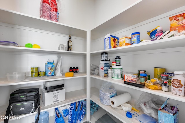 view of pantry