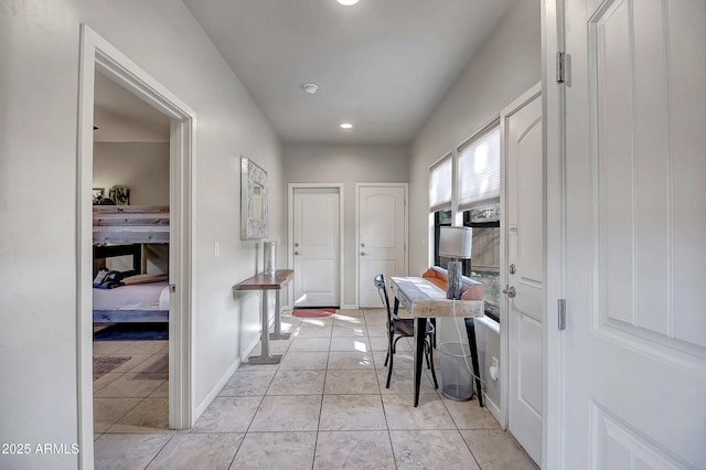 33 Monterey Cir, Sedona, AZ 86351 - corridor featuring light tile patterned flooring, recessed lighting, and baseboards