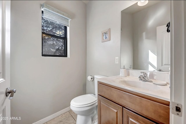 33 Monterey Cir, Sedona, AZ 86351 - half bathroom with toilet, vanity, tile patterned flooring, and baseboards