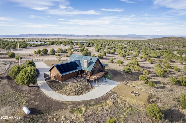 4177 W Finch Hollow Ave, Chino Valley, AZ 86323 - birds eye view of property featuring a rural view and a mountain view