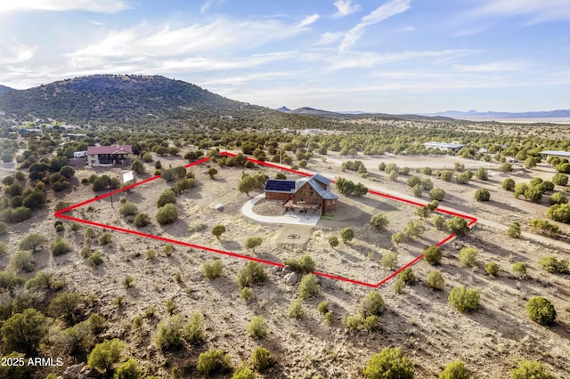 4177 W Finch Hollow Ave, Chino Valley, AZ 86323 - birds eye view of property with a rural view, a desert view, and a mountain view
