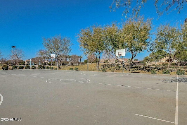 view of sport court