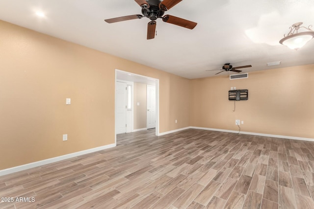 unfurnished living room featuring light hardwood / wood-style flooring