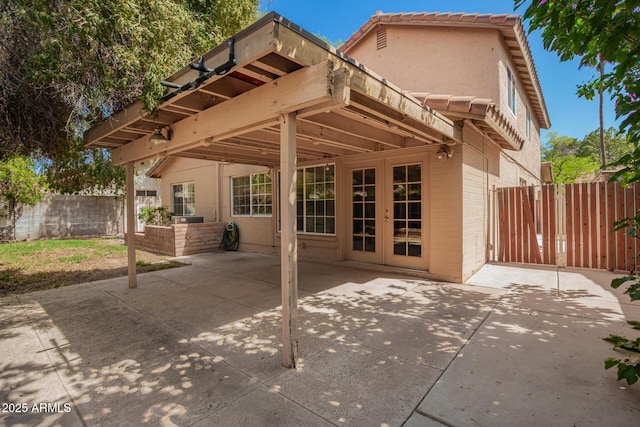 966 E Driftwood Dr, Tempe, AZ 85283 - back of house with french doors, a patio, and brick siding