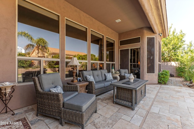 view of patio / terrace with outdoor lounge area