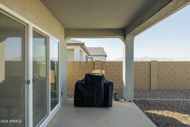 view of patio / terrace featuring grilling area