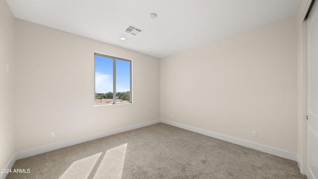 view of carpeted empty room