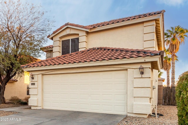 view of front of house featuring a garage