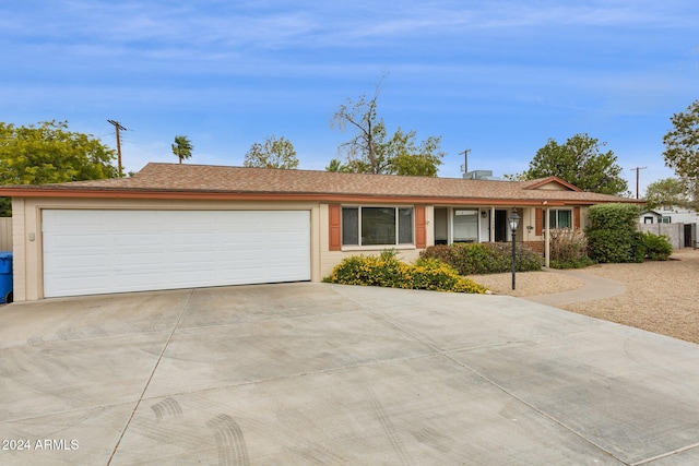 ranch-style house with a garage