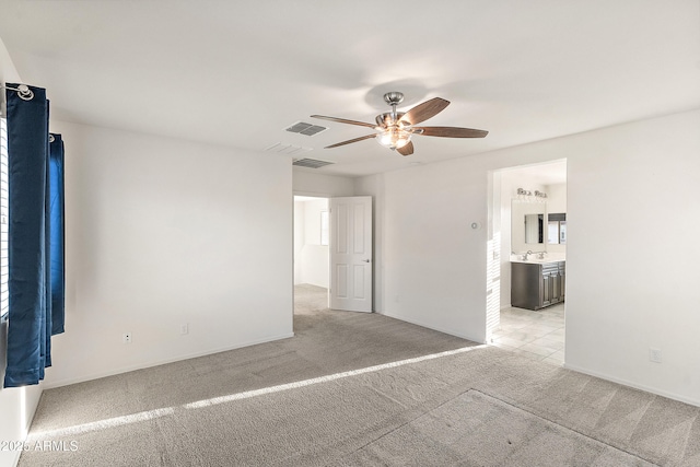 1255 N Banning, Mesa, AZ 85205 - unfurnished bedroom featuring light carpet and visible vents