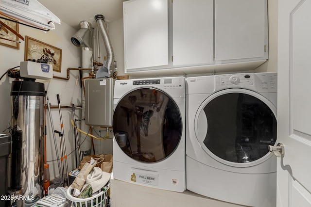 12837 N 68th St, Scottsdale, AZ 85254 - laundry area featuring separate washer and dryer and cabinet space