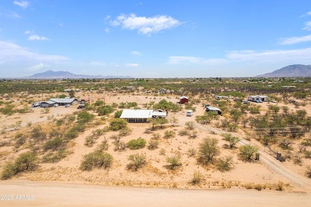8730 E Barataria Blvd, Sierra Vista, AZ 85650 - aerial view of sparsely populated area featuring a mountain backdrop and a desert landscape