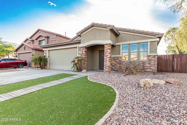 28232 N Abby Cir, San Tan Valley, AZ 85143 - view of front of house featuring stucco siding, an attached garage, and driveway