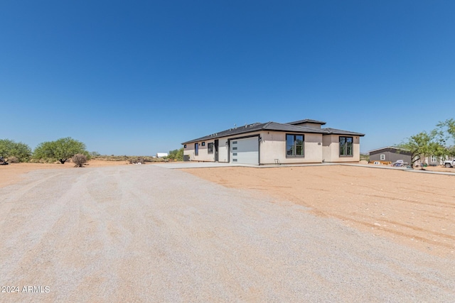 view of front of home featuring a garage