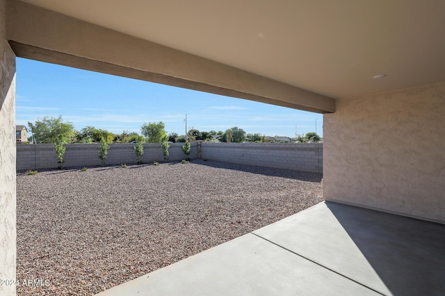 view of yard featuring a patio area