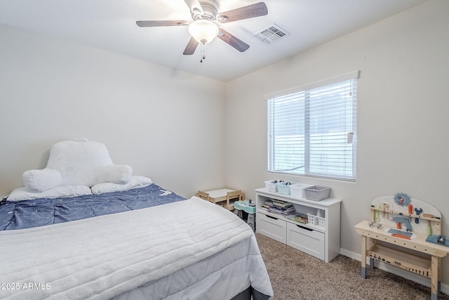 2717 W Bowker St, Phoenix, AZ 85041 - bedroom featuring light colored carpet and ceiling fan