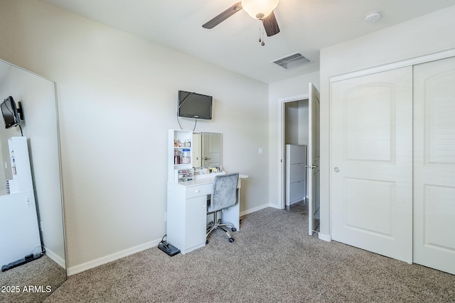 2717 W Bowker St, Phoenix, AZ 85041 - office space featuring light colored carpet and ceiling fan