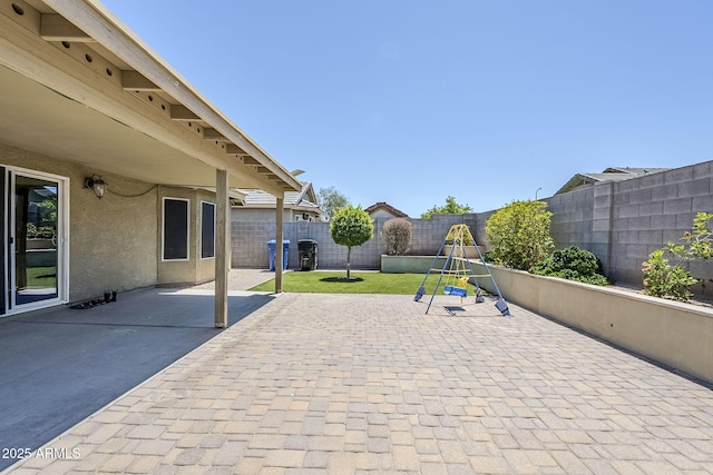 2717 W Bowker St, Phoenix, AZ 85041 - fenced backyard with a patio area