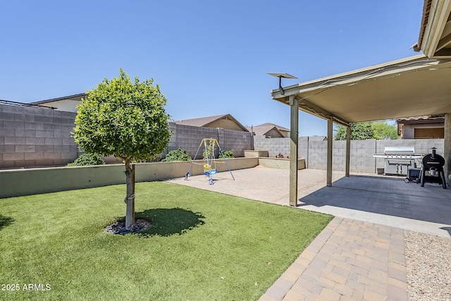 2717 W Bowker St, Phoenix, AZ 85041 - fenced backyard with a patio