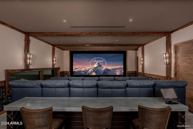 cinema with crown molding