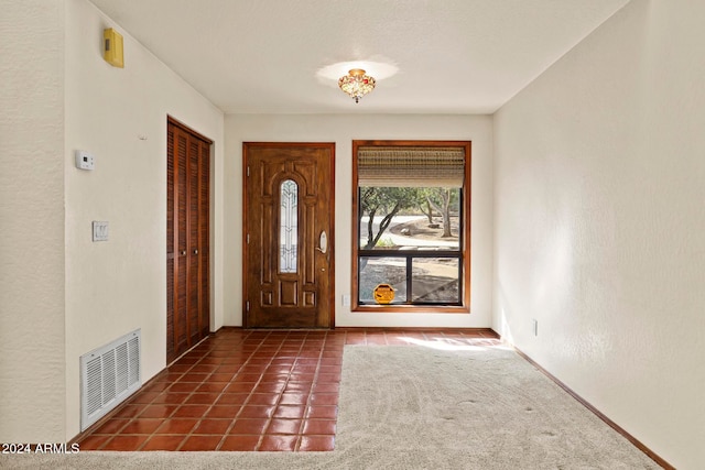 view of tiled foyer