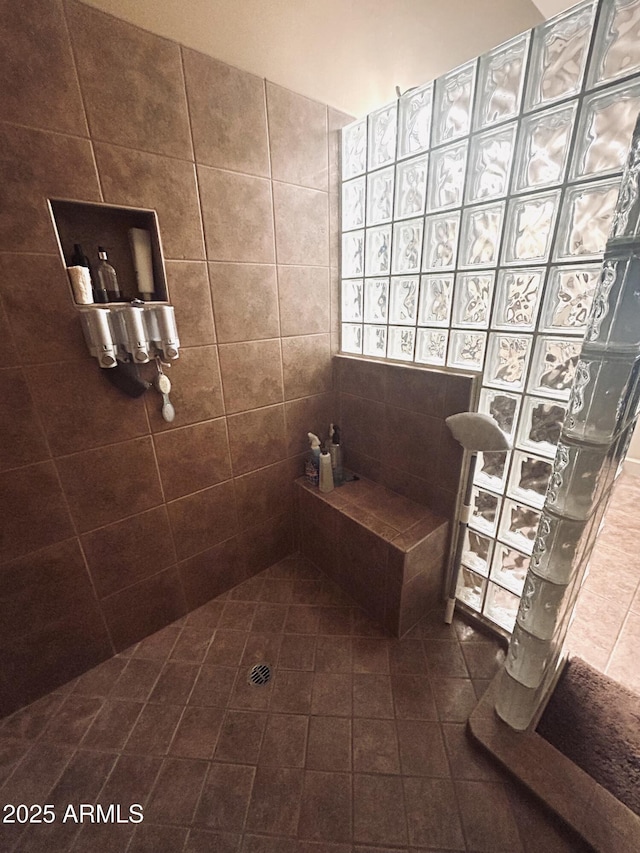 14000 N 94th St Unit 1077, Scottsdale, AZ 85260 - bathroom with tile patterned floors and a walk in shower