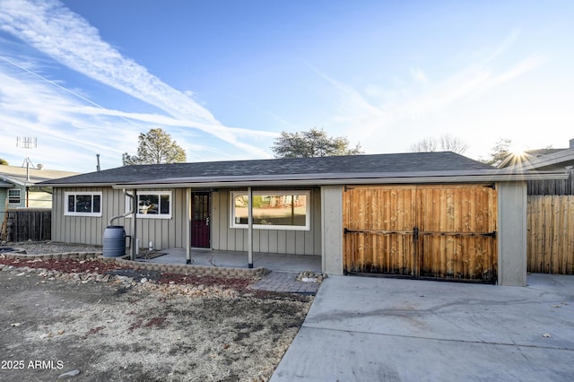 view of ranch-style home