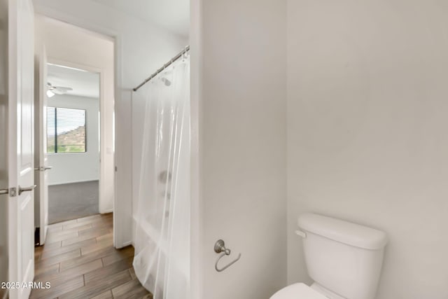 9017 E June Cir, Mesa, AZ 85207 - bathroom featuring toilet and wood finished floors