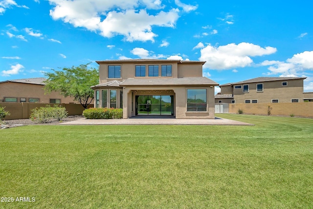 9017 E June Cir, Mesa, AZ 85207 - rear view of house featuring a patio and stucco siding