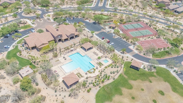 9017 E June Cir, Mesa, AZ 85207 - drone / aerial view of a pool