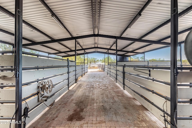 view of horse barn