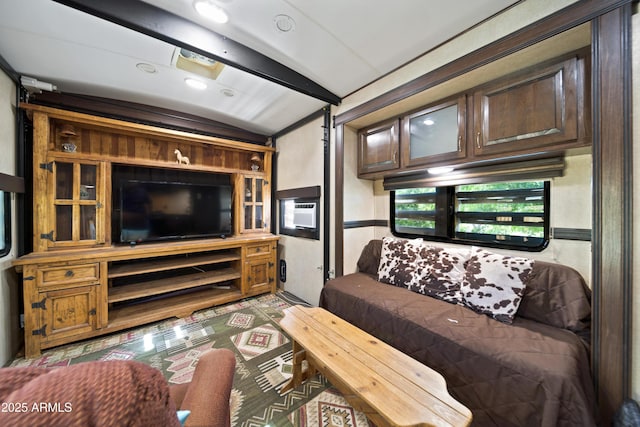 21909 W Beacon Ln, Wittmann, AZ 85361 - living room featuring cooling unit and vaulted ceiling