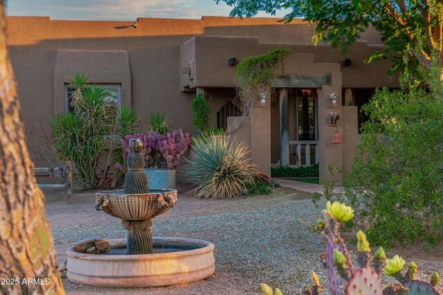 21909 W Beacon Ln, Wittmann, AZ 85361 - property entrance with stucco siding