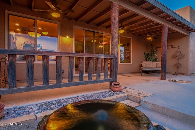 21909 W Beacon Ln, Wittmann, AZ 85361 - view of patio with a ceiling fan