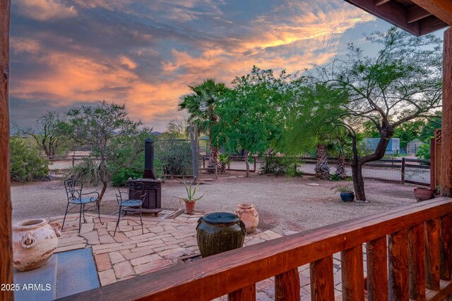 21909 W Beacon Ln, Wittmann, AZ 85361 - view of patio terrace at dusk