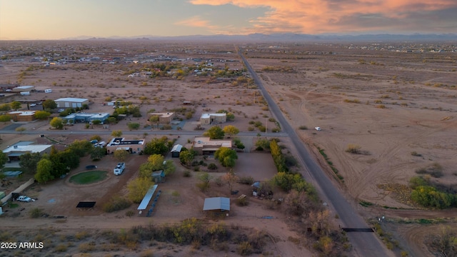21909 W Beacon Ln, Wittmann, AZ 85361 - birds eye view of property featuring a mountain view, view of desert, and a rural view