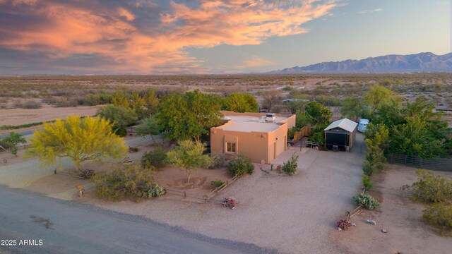 21909 W Beacon Ln, Wittmann, AZ 85361 - aerial view featuring a mountain view and a rural view