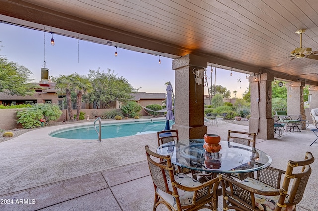 view of pool with a patio