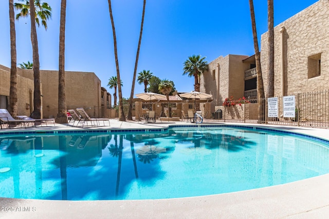 4950 N Miller Rd Unit 200, Scottsdale, AZ 85251 - pool featuring fence and a patio