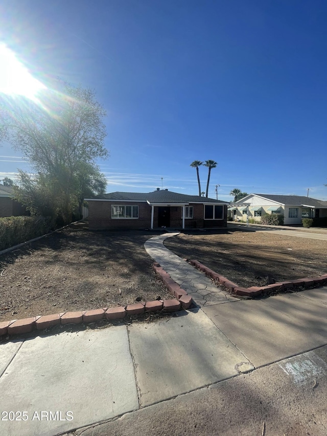 view of front of home