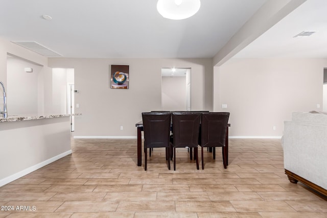 view of dining room