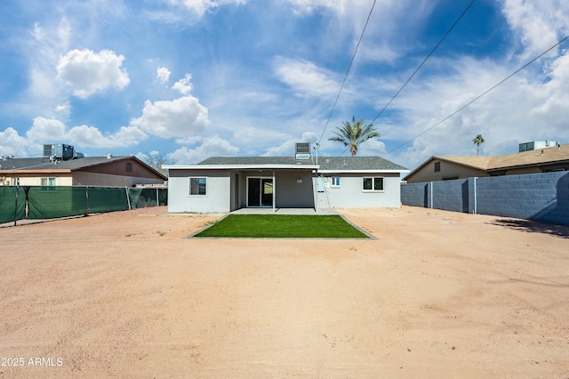 rear view of property with a patio area