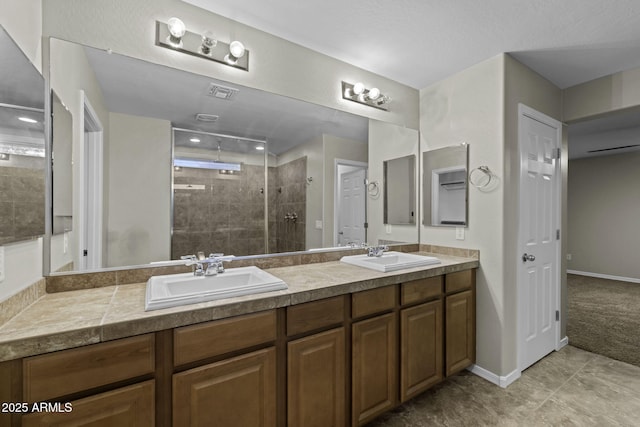 1953 E Lafayette Ave, Gilbert, AZ 85298 - bathroom with double vanity and a stall shower