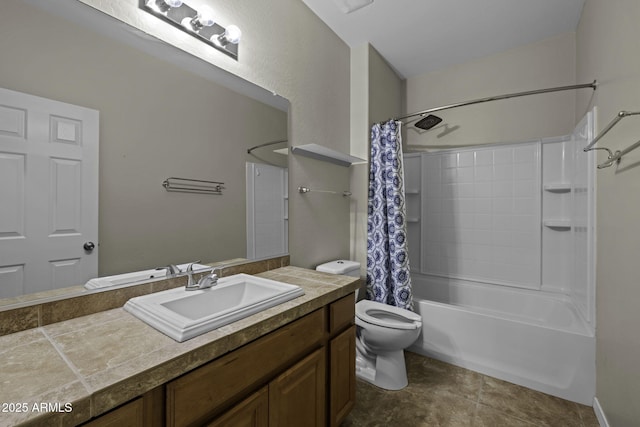 1953 E Lafayette Ave, Gilbert, AZ 85298 - full bathroom with vanity and shower / tub combo with curtain