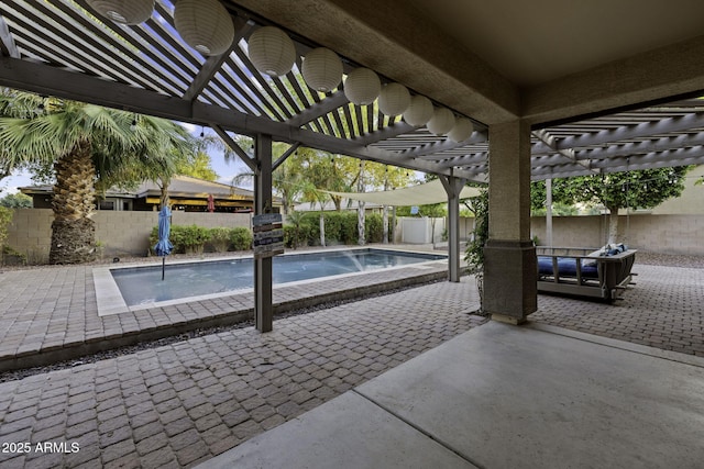 1953 E Lafayette Ave, Gilbert, AZ 85298 - fenced backyard with a pergola and a patio